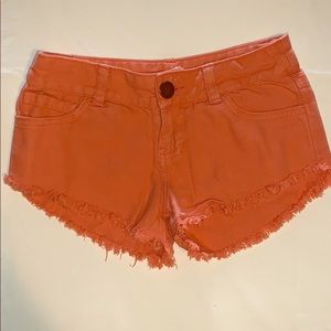 O’NEILL Girls size 10 shorts coral color
